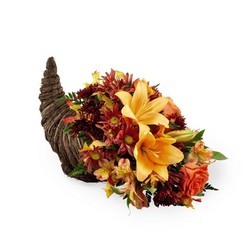 Harvest Comfort Cornucopia  from Pennycrest Floral in Archbold, OH